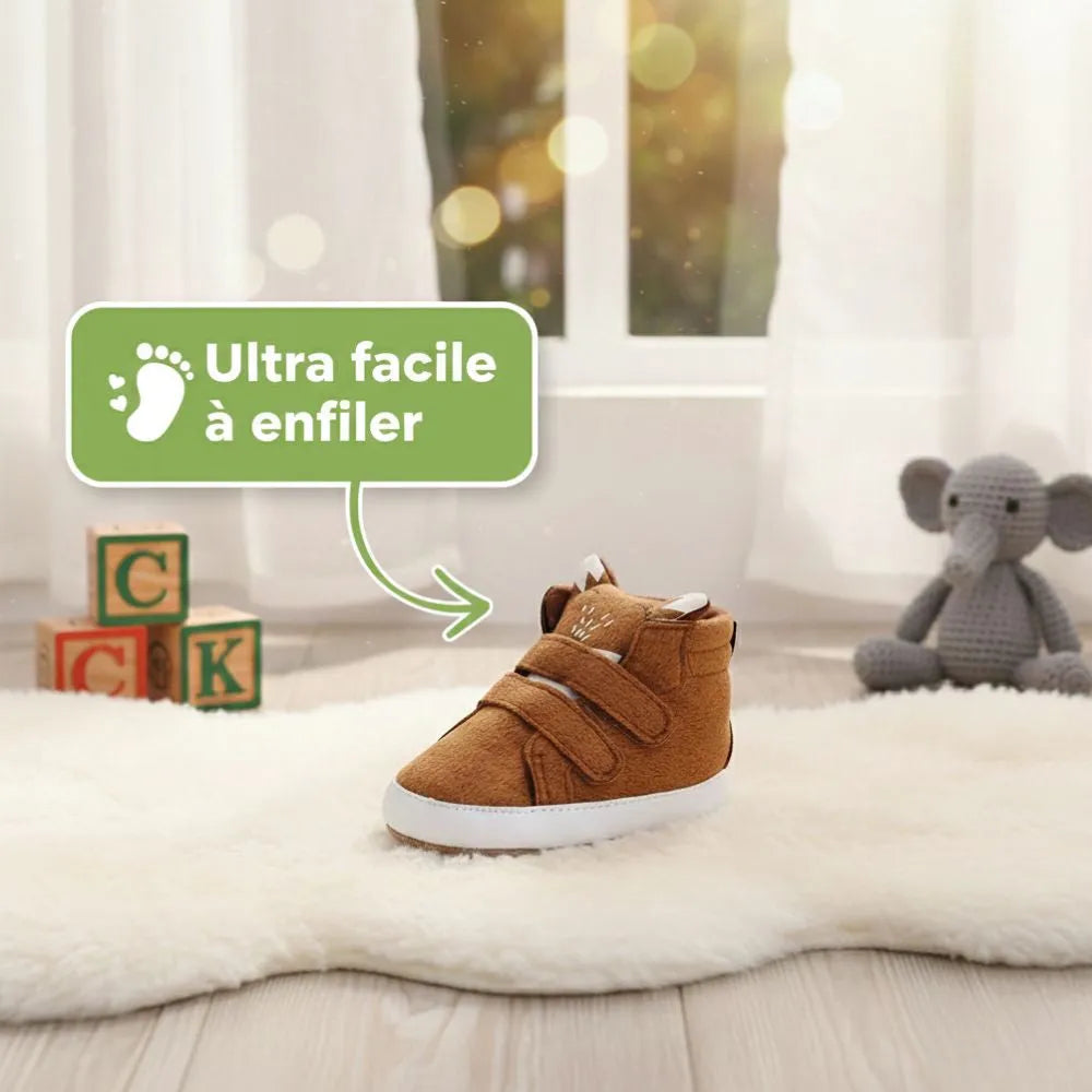BABYPAW™ – Chaussure bébé premiers pas confortable | Maintien souple & apprentissage naturel