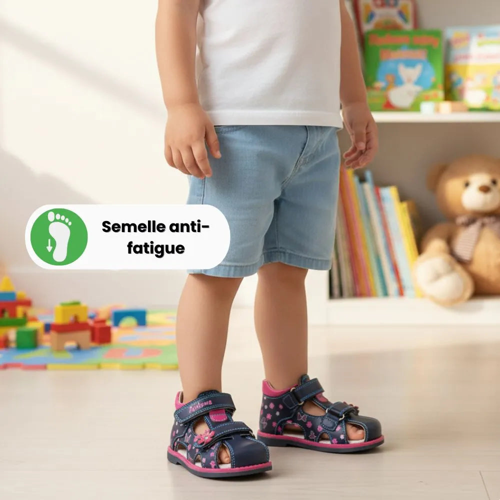 BUTTERSTEP™ – Sandales bébé fille premiers pas | Confort doux & maintien sécurisé