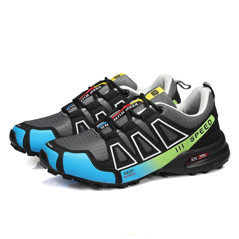 Chaussure Running Trail Homme Noir & Rouge – Performance et Confort