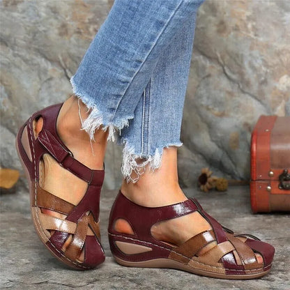 AURELIA™ – Sandales compensées femme confort orthopédique