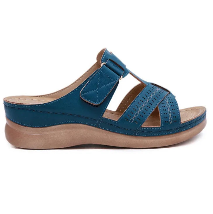 Sandales femme confort orthopédique ÉLORA™ – Maintien, stabilité & style élégant