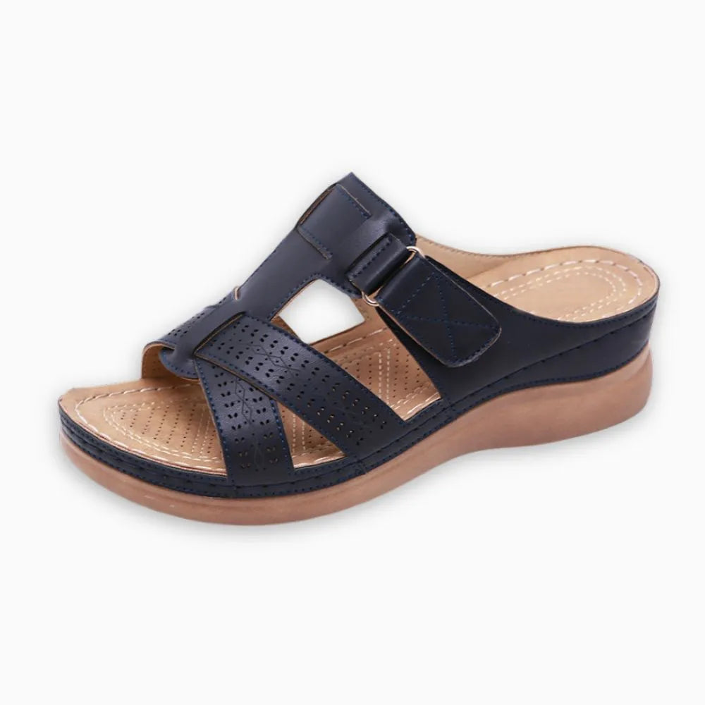Sandales femme confort orthopédique ÉLORA™ – Maintien, stabilité & style élégant