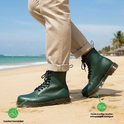 AXELON™ – Botte style Martin orthopédique | Confort optimal & maintien quotidien