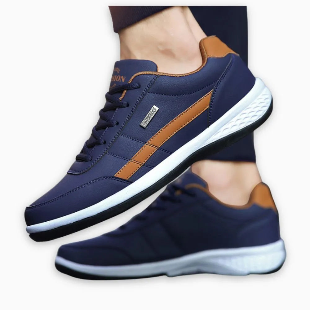 Basket Orthopédique Homme Bleu – Semelle Confort